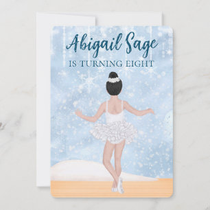 Waltz of the Snöflingor Nutcracker Ballet Birthday Inbjudningar