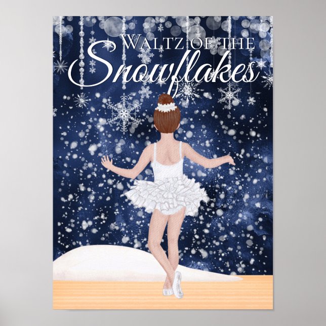 Waltz of the Snöflingor the Nutcracker Ballet Poster (Framsidan)