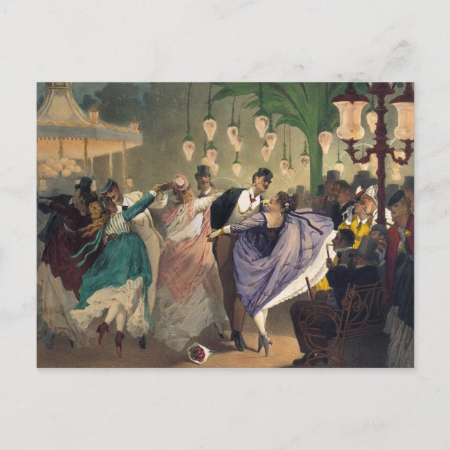 Waltz på Balen Mabille Vykort (Framsida)