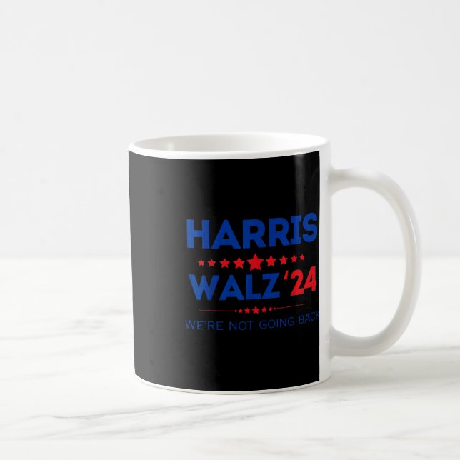 Waltz Vi ska inte tillbaka Kamala Harris 2024 Kaffemugg (Höger)