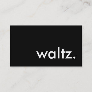 Waltz. Visitkort
