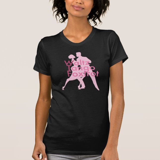 WaltzTango Foxtrot (WTF?) svarten Tee (Framsida)
