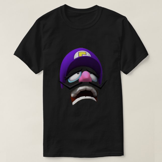 Waluigi Face  T Shirt (Design framsida)