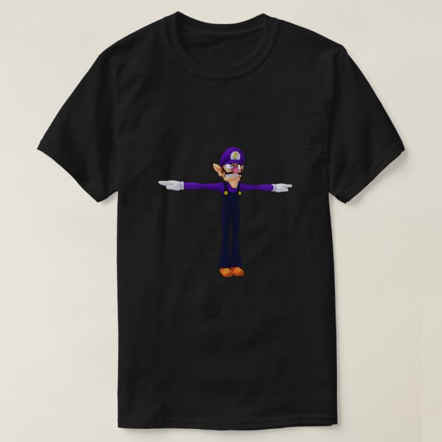 Waluigi T- pose Meme Classic T Shirt (Design framsida)