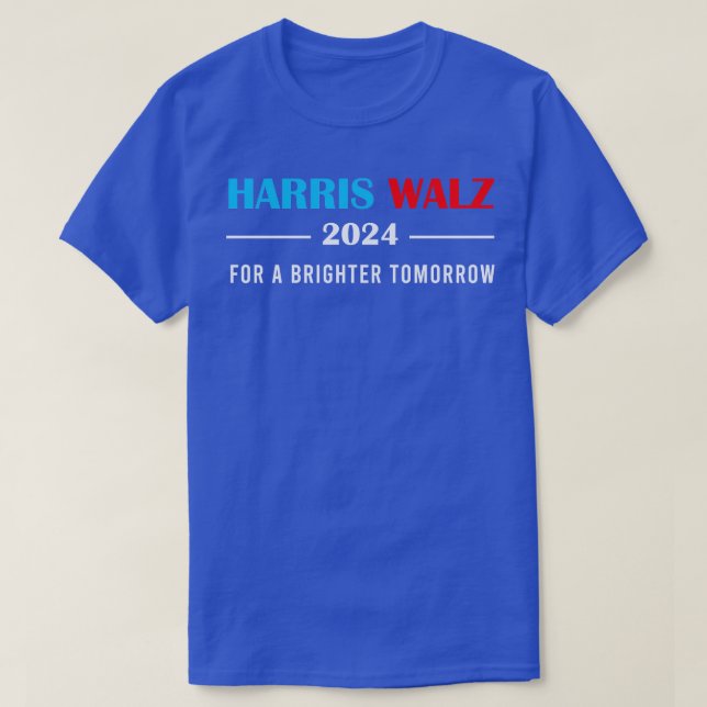 Walz 2024 for a Brighter Morgondagens TShirt T Shirt (Design framsida)