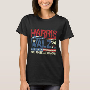 Walz 2024 Gör Amerika vänligt igen Harris Waltz Qu T Shirt