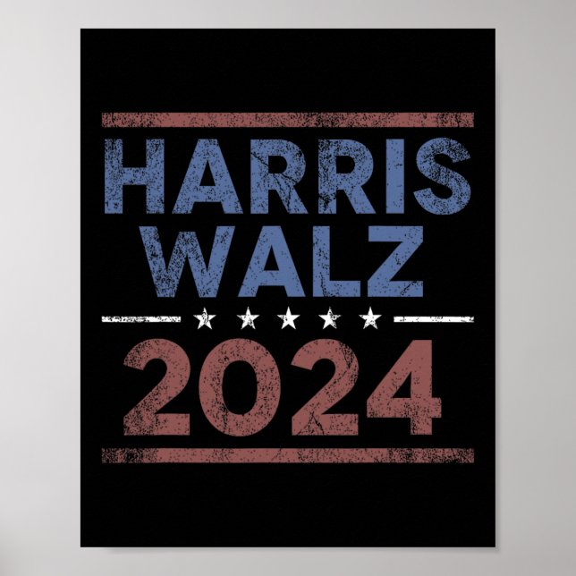 Walz 2024 - Kamala Harris Tim Walz 1 Poster (Framsidan)