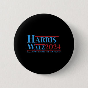 Walz 2024 Kamala Harris Tim Walz Kampanj Funny Te Knapp