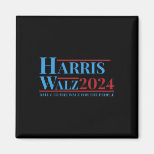 Walz 2024 Kamala Harris Tim Walz Kampanj Funny Te Magnet