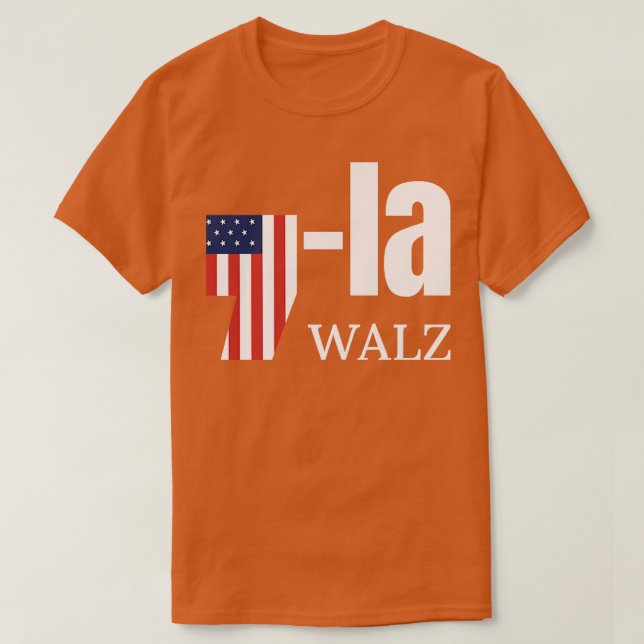 Walz 2024 Kampanj Design TShirt T Shirt (Design framsida)