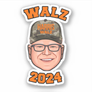 Walz 2024 klistermärken