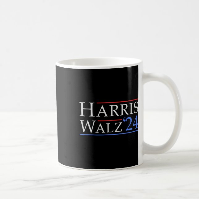 Walz 2024 Spara Democracy 2024 Val Funny Harri Kaffemugg (Höger)