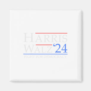 Walz 2024 Spara Democracy 2024 Val Funny Harri Magnet