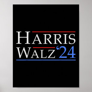 Walz 2024 Spara Democracy 2024 Val Funny Harri Poster