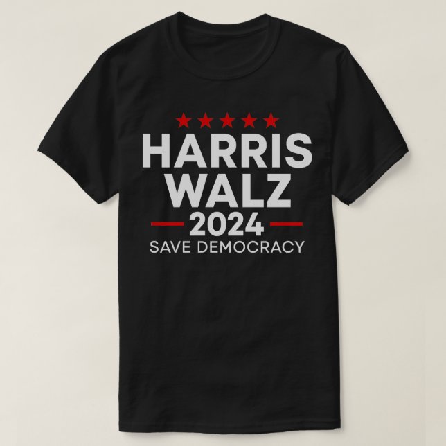 Walz 2024 Spara Democracy Kamala Tim Walz Waltz 20 T Shirt (Design framsida)