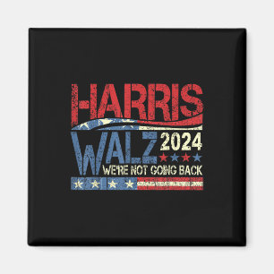 Walz 2024 Val Kampanj Vi ska inte tillbaka Magnet