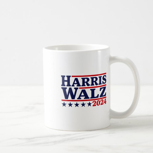 Walz 2024 Valection Kamala Harris Tim Waltz 2024 1 Kaffemugg (Höger)