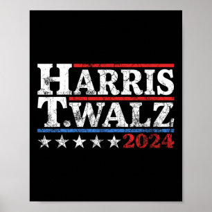 Walz 2024 Valection Kamala Harris Tim Waltz 2024 2 Poster