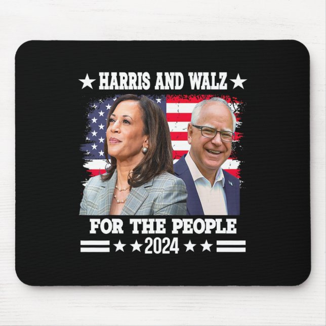 Walz 2024 Valection Kamala Harris Tim Waltz Musmatta (Framsidan)