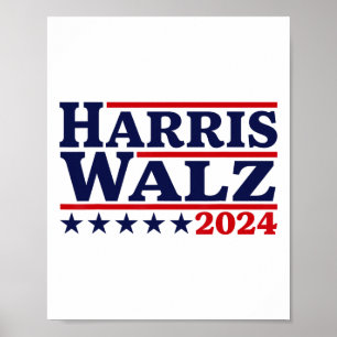 Walz 24 Val Kamala Harris Tim Waltz 24 4 Poster