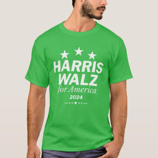 Walz för Amerika vit tjej T Shirt