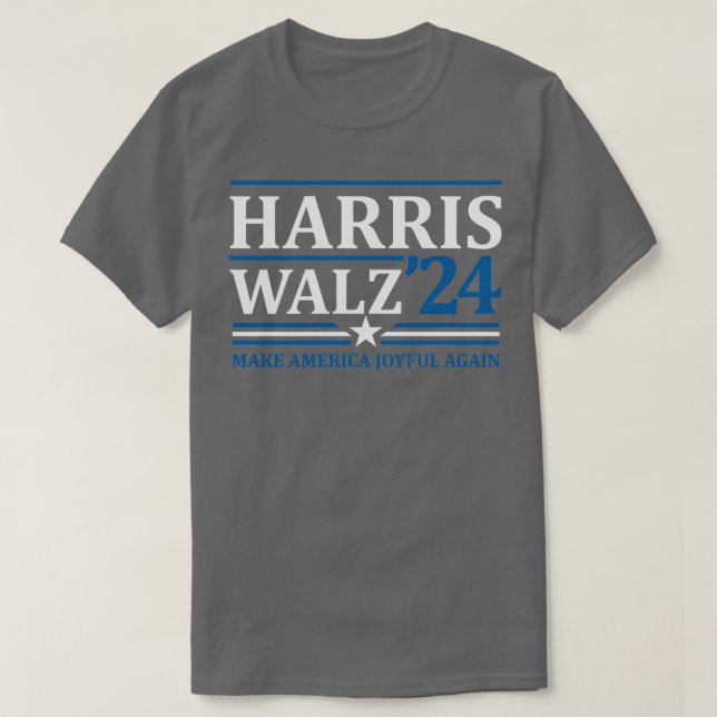 Walz Glatt igen 2024 Kampanj Souvenir TShirt 2 T Shirt (Design framsida)