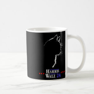 Walz Shirt Cat Dam för Harris Kamala Walz Shirt Kaffemugg