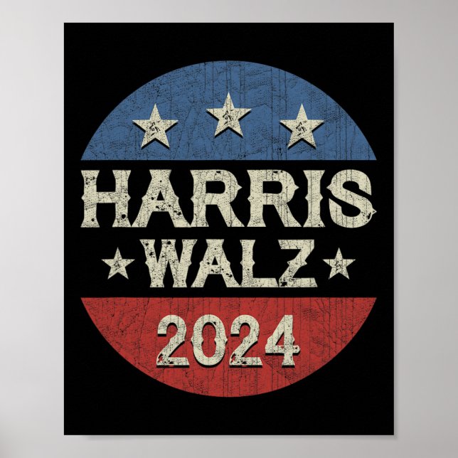 WAlzheimer 2024 Election Kamala Harris Tim W 2024 Poster (Framsidan)