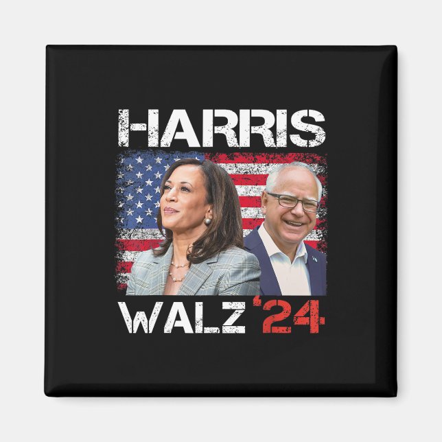 WAlzheimer 2024 President Election Kamala Harris T Magnet (Framsidan)