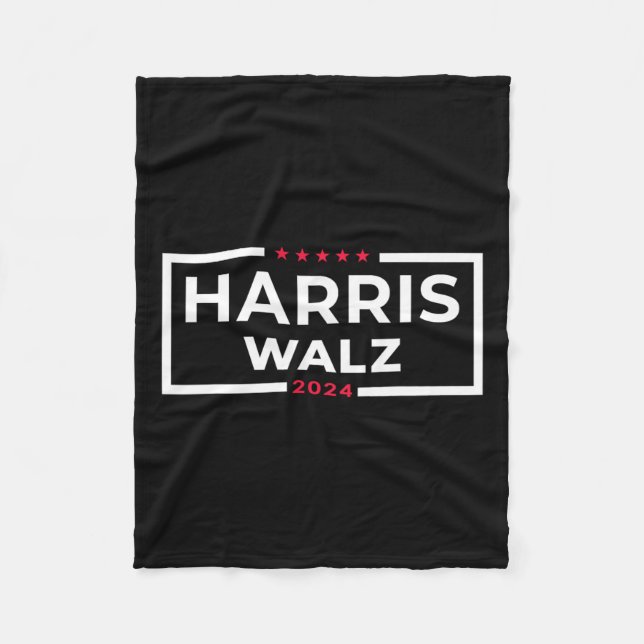 WAlzheimer 2024 Tim W Kamala Harris Usa Val A Fleecefilt (Framsidan)