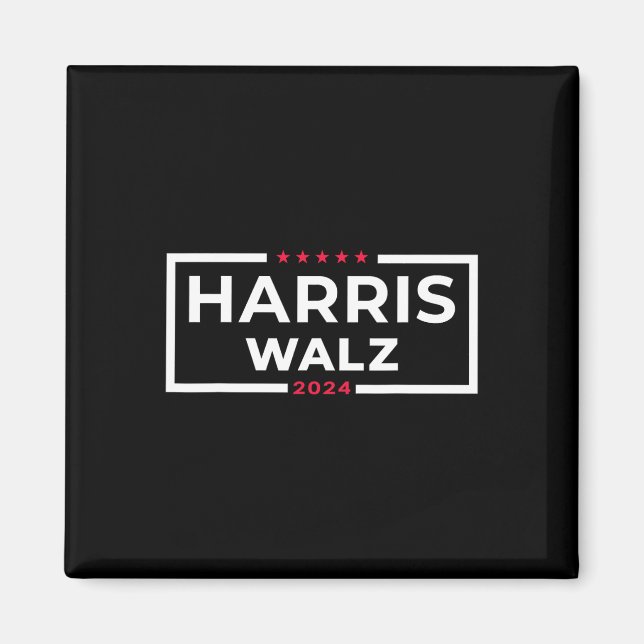 WAlzheimer 2024 Tim W Kamala Harris Usa Val A Magnet (Framsidan)