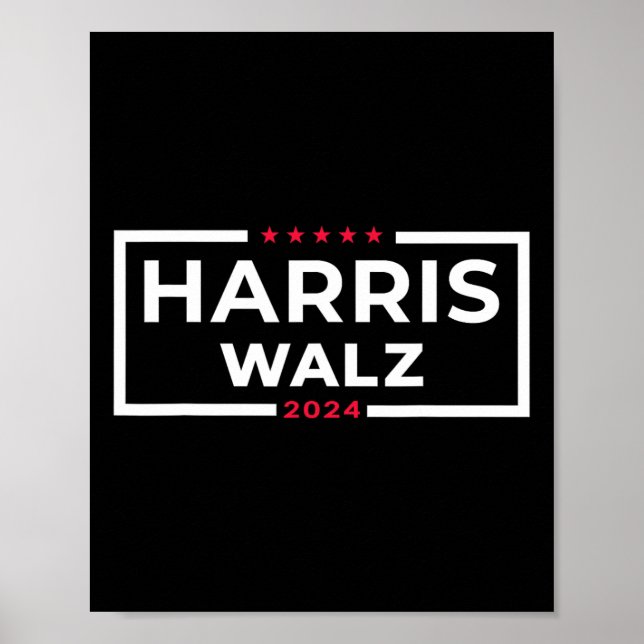 WAlzheimer 2024 Tim W Kamala Harris Usa Val A Poster (Framsidan)