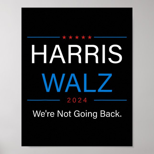 WAlzheimer 2024 Valection Kamala Harris Tim W Walt Poster (Framsidan)