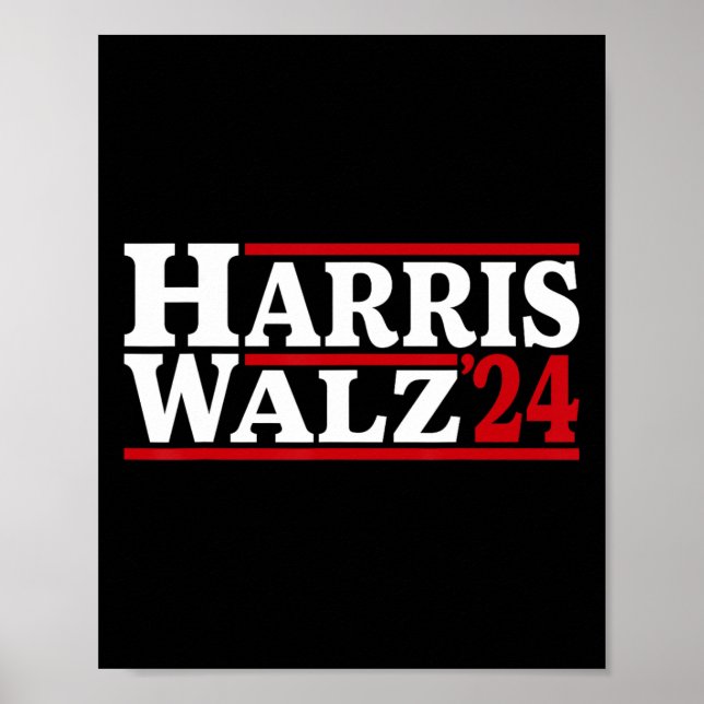 WAlzheimer 24 Val Kamala Harris Tim Waltz 24 Poster (Framsidan)