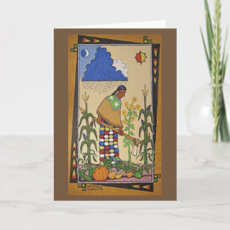 "Wamanje Hintewi" (våra skördar) Notecard Kort