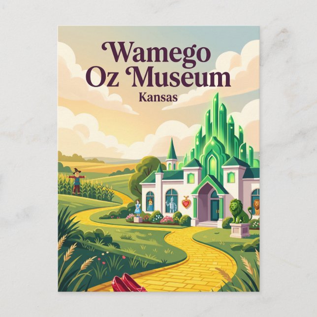 Wamego Oz Museum Kansas Vykort (Framsida)