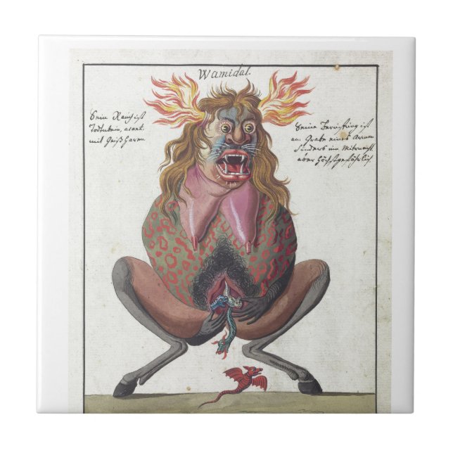 Wamidal demon kakelplatta (Framsidan)