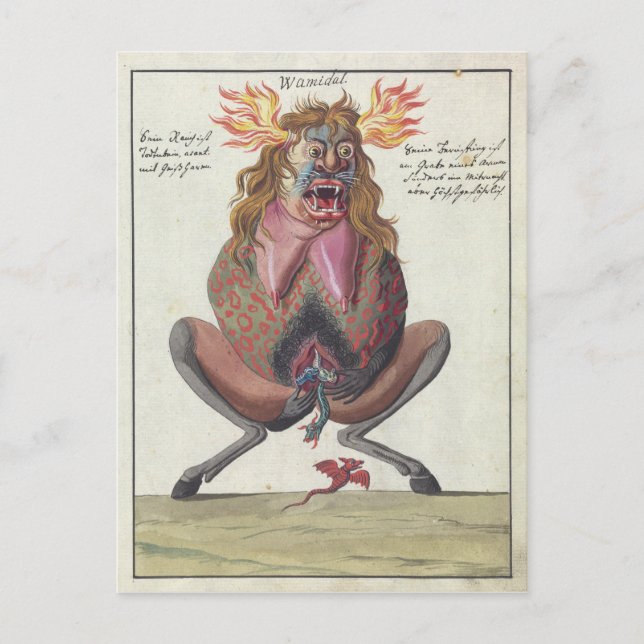 Wamidal demon vykort (Framsida)