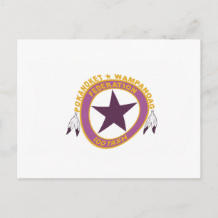 Wampanoag-stammens flagga Postkort Vykort