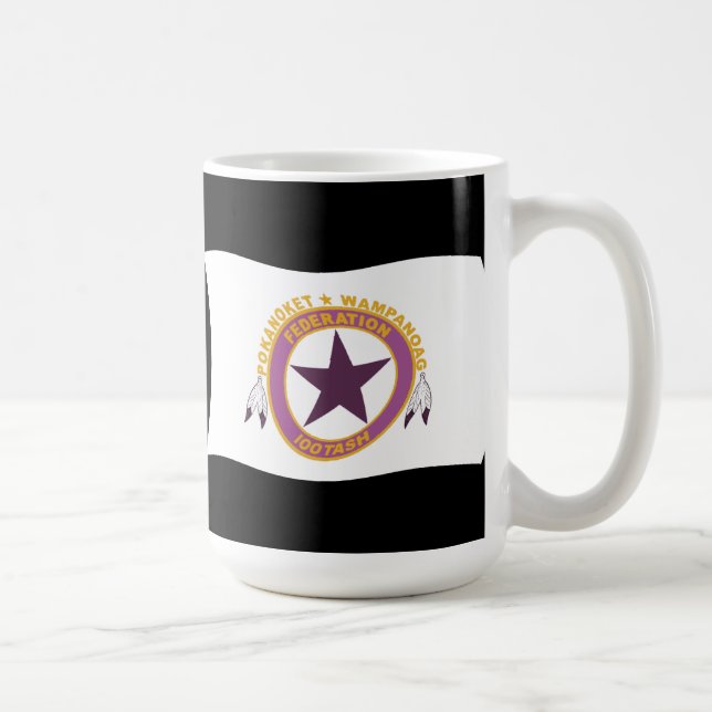 Wampanoag-stammens flaggmugg kaffemugg (Höger)