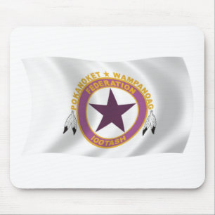 Wampanoag Tribe Flagga Mousepad Musmatta