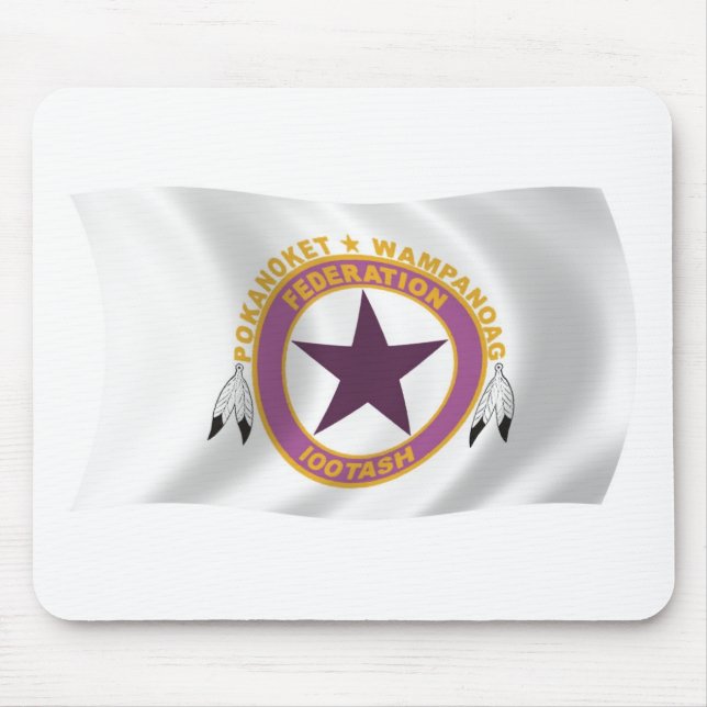 Wampanoag Tribe Flagga Mousepad Musmatta (Framsidan)
