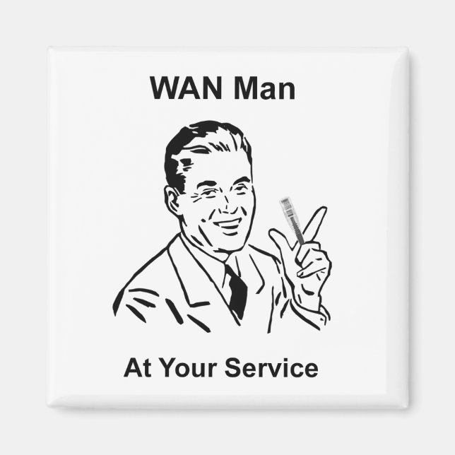 WAN Man på din serviceteknik Magnet (Framsidan)