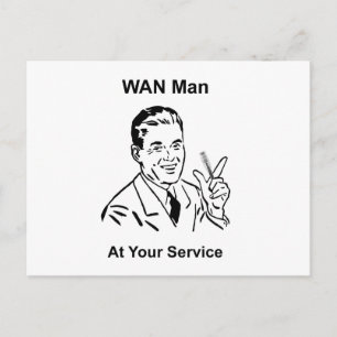 WAN Man på din serviceteknik Vykort