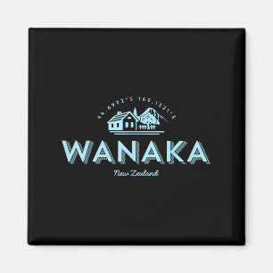 Wanaka Mountain Vacation Skiing Nya Zeeland Magnet
