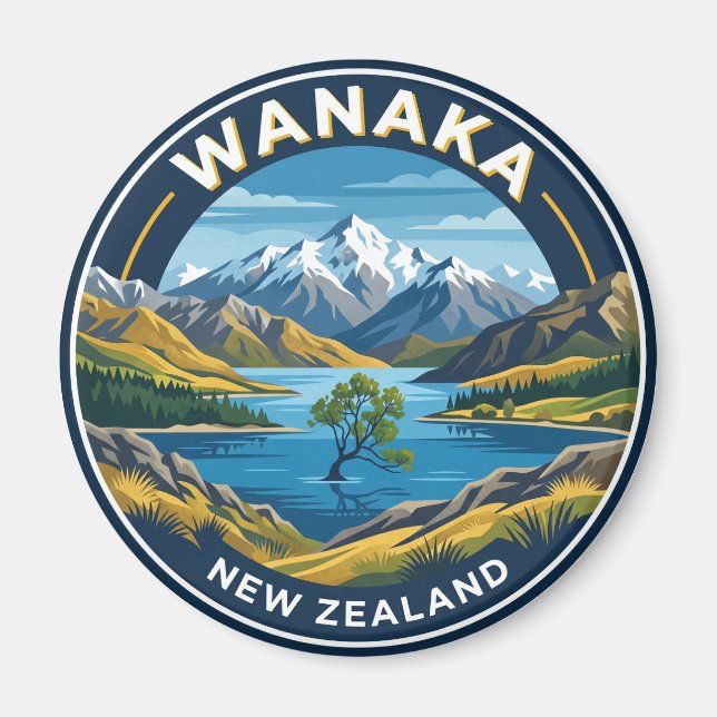 Wanaka Nya Zeeland Magnet (Framsidan)