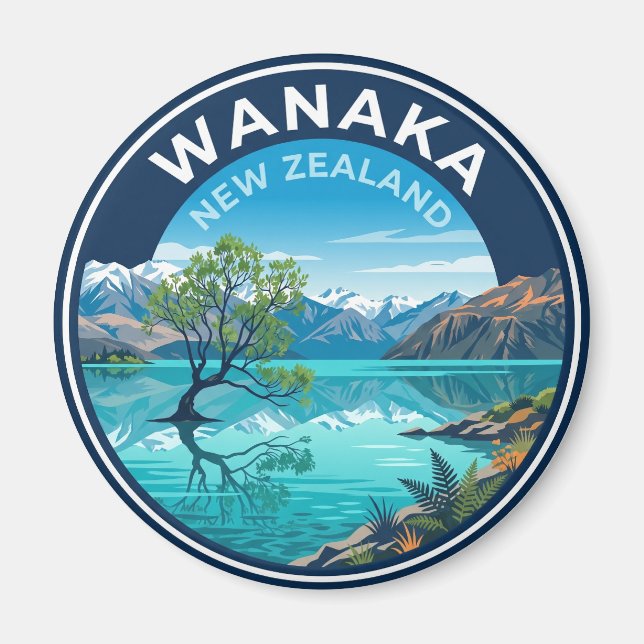 Wanaka Nya Zeeland Magnet (Framsidan)