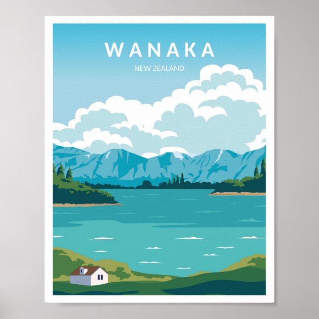 Wanaka Nya Zeeland Poster (Framsidan)