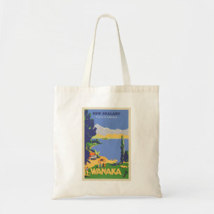 Wanaka, Nya Zeeland Vintage resor Poster Tygkasse
