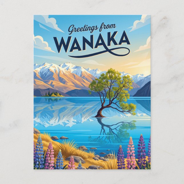 Wanaka Nya Zeeland Vykort (Framsida)
